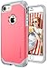 SGM iPhone 7 case, Premium Hybrid [Dual Layer] Armor Case Cover for Apple iPhone 7 [Anti-Slip Design] [Shock Proof]– Red Melon/Gray