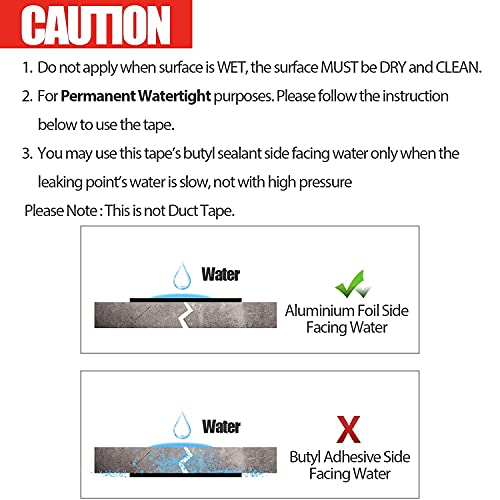 Butyl Tape Waterproof Aluminum Butyl Rubber Tape 2\