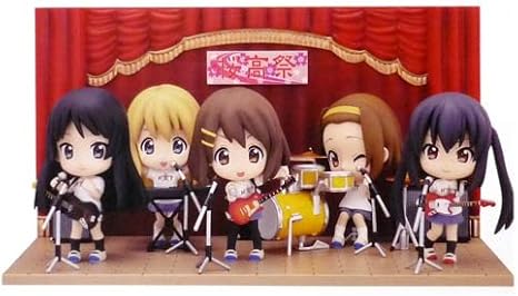 Amazon 一番くじプレミアム けいおん 2回目 F賞 桜高ステージセット I賞 きゅんキャラ けいおん またまた学園祭 Ver 全7種セット フィギュア ドール 通販