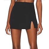 Cantonwalker Bodycon Mini Skirts for Women High Waist Split Hem Pencil Skirts
