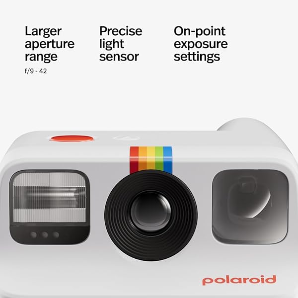 POLAROID GO GENERATION 2 – MINI INSTANT FILM CAMERA – WHITE (9097) – ONLY COMPATIBLE WITH GO FILM