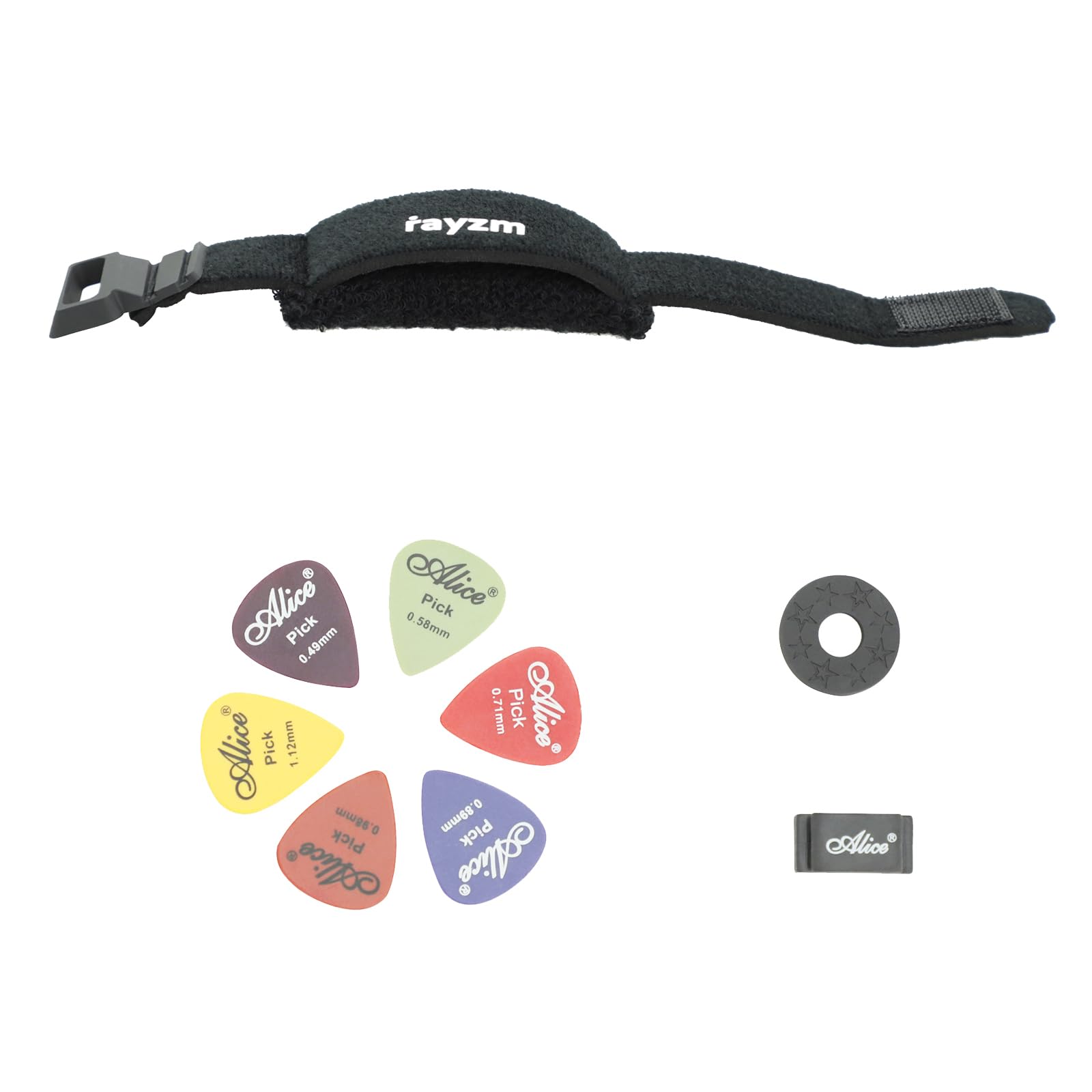 rayzm Guitar String Damper Mute Silencer Fretwrap, Guitar Fret Wrap Muffler Cover Tape Noise Reducer, Bass Fingerboard Fretboard Muting Strap