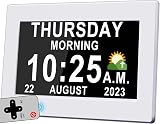 Véfaîî Upgraded Dementia Clock 2.0 7" with DST, 20 Reminders, SDR Sleep Trainer view 1