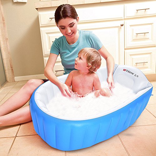 image for Inflatable Baby Bathtub, Mixigoo Infant Mini Swimming Pool Foldable No