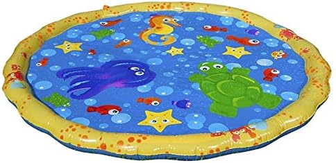 Wuxi Chuannan Sprinkle Splash Play Mat,Perfect Inflatable Outdoor Sprinkler Pad Summer Fun Backyard Play,Swimming Party Beach Pool Play for Kids,Toddlers and Babies,39 inch