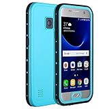 Galaxy S7 Waterproof Case, Pandawell Full-body Shockproof Dust/Dirt Proof Snow Proof Durable Underwater Protection Case Cover for Samsung Galaxy S7 - Teal