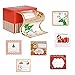 Christmas Gift Tags Sticker Labels Adhesive Jumbo 60 Count - Holiday Label Stickers Tags for Gifts, Presents, Wrapping Paper, Bags - 6 Festive Metallic Xmas Designs White, Red, Green, Gold