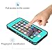 EFFUN iPhone 8/iPhone 7 Waterproof Case, Dottie Style IP68 Certified Underwater Cover Waterproof Shockproof Dustproof Dirtproof Snowproof Full Sealed iPhone Case (4.7 inch) Aqua Blue