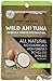 Itsumo Foods Wild Ahi Tuna Packets - Ready to Eat Sashimi Grade Ahi Tuna in Coconut Oil, Gluten Free and Perfect for Keto and Paleo, 2.5 oz x 1 Tuna Pouches