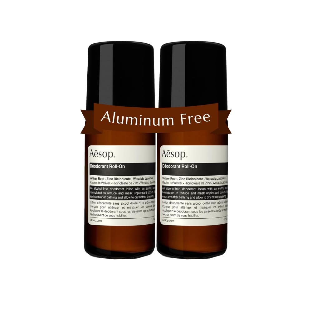 Photo 1 of Aesop Roll On Deodorant | Alcohol & Aluminum Free | Reduce and Mask Unpleasant Odors | Woody, Herbaceous, Earthy | 1.6 oz / 50 mL (Pack of 2)