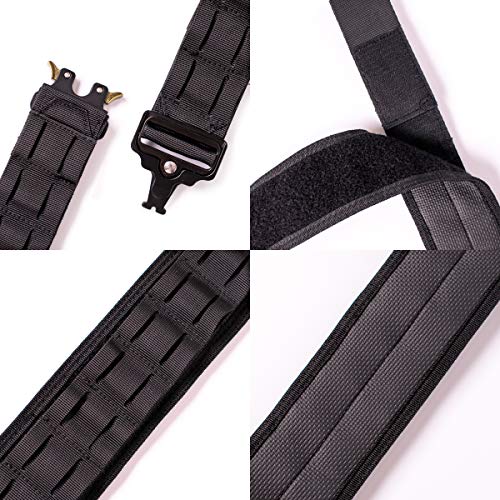 POYOLEE Gun Belt, Military Nylon Battle Belts for Men, Heavy Duty