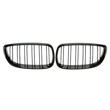 Rejillas negras para el radiador del coche, acabado brillo, de KKmoon
