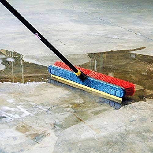 Quickie 24Inch Knockdown 2in1 MultiSurface Push Broom with Squeegee