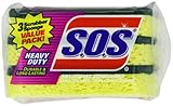 Clorox 91029 S.O.S Heavy-Duty Scrubber Sponge 3-Pack (Case of 8)