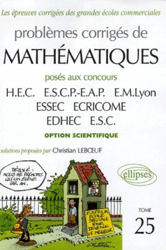 Problèmes corrigés de mathématiques