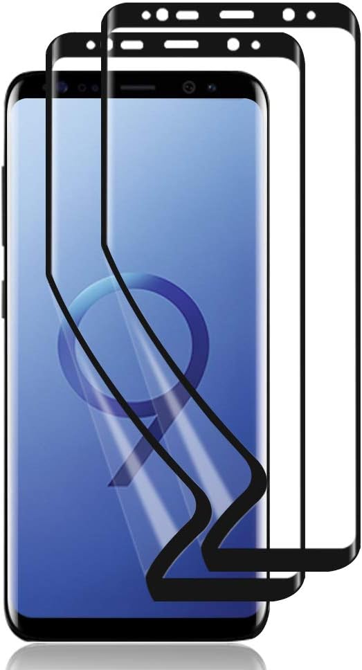 VIUME [2 Pack Galaxy S9 Plus Screen Protector, Premium Edge to Edge Silicone Film 3D Curved Full Coverage Screen Protectors for Samsung Galaxy S9 Plus / S9+ [No Glass]