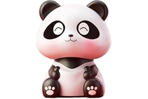 Solar Powered Panda Ornament, Nodding Panda Car Decor, Solar Energy Good Luck Panda Figurine with Pot for Car Dashboard, Home