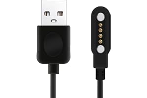 Smart Watch Charger Cable,Universal Magnetic Suction USB Smartwatch/Fitness Tracker Charging Cable 4 Pin Cord, Charger Contac
