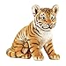 Collections Etc Sitting Baby Tiger Statue Outdoor Garden Decor or Indoor, Hand Painted