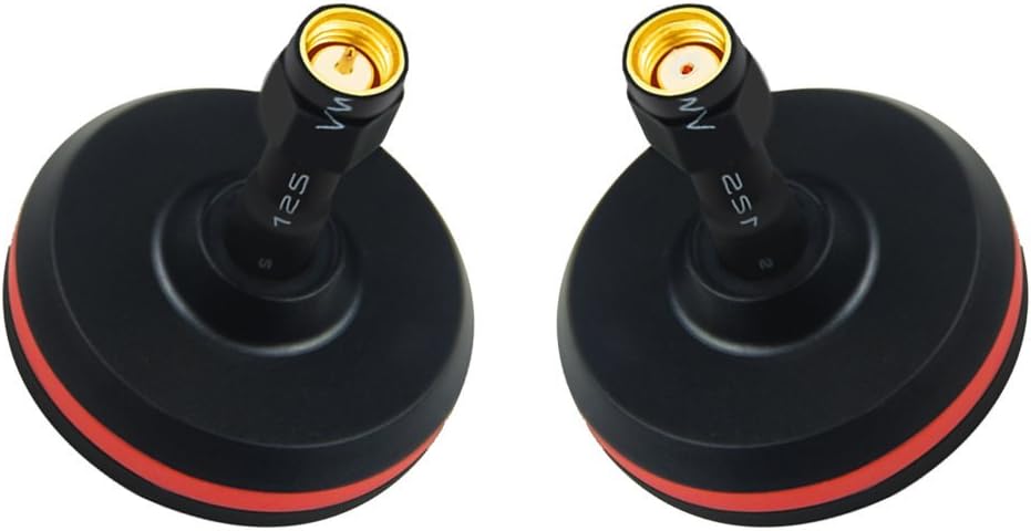 GOTOQOMO ML10 5.8GHz FPV Mini Circular Polarized Mushroom Antenna Set- 1pc SMA Male 1pc RP-SMA Male
