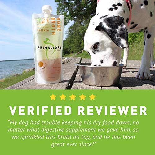 Primalvore Organic Bone Broth Food Topper for Dogs & Cats Collagen