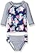 Nautica Girls' Floral Stripe Rashguard Set