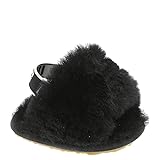 UGG Baby Fluff Yeah Slide Slipper, Black, 0-1 Infant