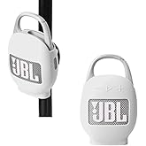 Hermitshell Silicone Carrying Case Replacement for JBL Clip 5 Portable Bluetooth Speaker (White)