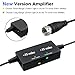 TV Antenna, Indoor Amplified Digtial HDTV Antenna 60 to 80 Mile Range 2018 Newest Advanced Type Switch Console Amplifier Signal Booster, USB Power Supply and 16.5FT High Performance Coax Cable (black)