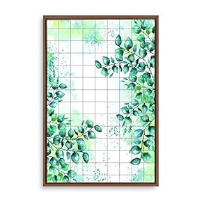 Framed Canvas Home Artwork Decoration Nordic Style Plant Canvas Wall Art for Living Room, Bedroom - 16x24 inches
