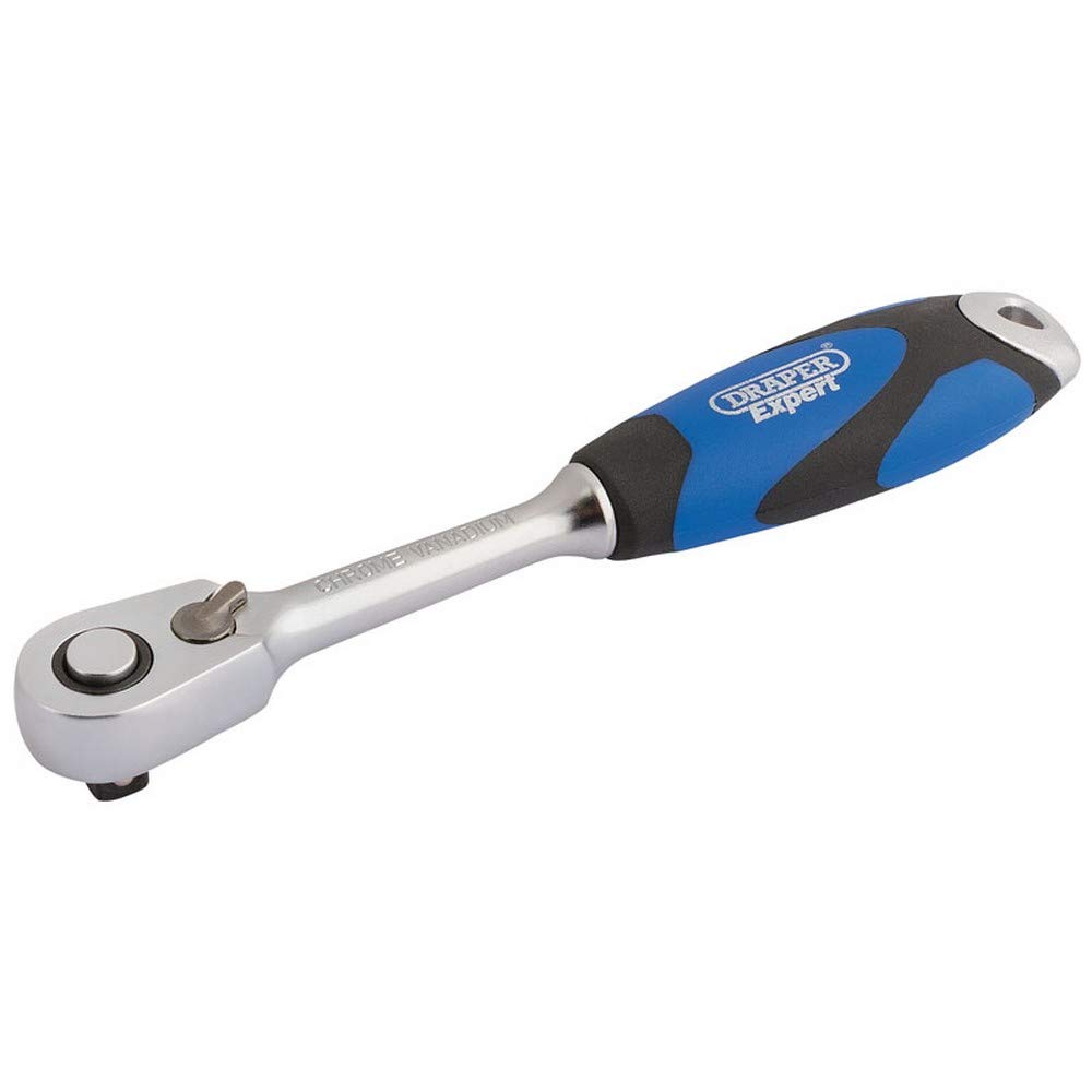Draper 26514 1/4-Inch Square Drive 60 Tooth Micro Head Reversible Soft Grip Ratchet — image 1