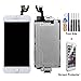 cellphoneage New LCD Touch Screen Replacement With Frame For iPhone 6 4.7 Inch Digitizer Display Full Assembly with Home Button and Camera + Free Tool Kits + Free Screen Protector (White)