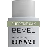 Bevel Moisturizing Body Wash for Men, Supreme Oak Scent with Shea Butter | Shea butter and coconut oil gently cleanse without stripping skin's natural barrier, gentle on sensitive skin