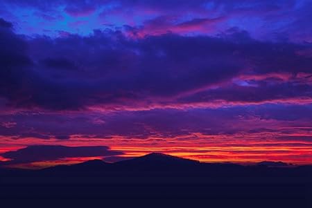 Amazon Co Jp 特大 ポスター 山夕焼け雲 壁紙ウォールステッカーポスター 594x4mm Generic