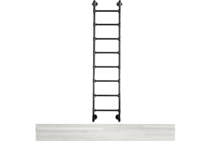 RAUMPA Loft Ladder 9 Foot Mounted, Basement Window Well Egres Ladder Heavy-Duty, Mount Wall Only for Dorm Lofted Bed Basement