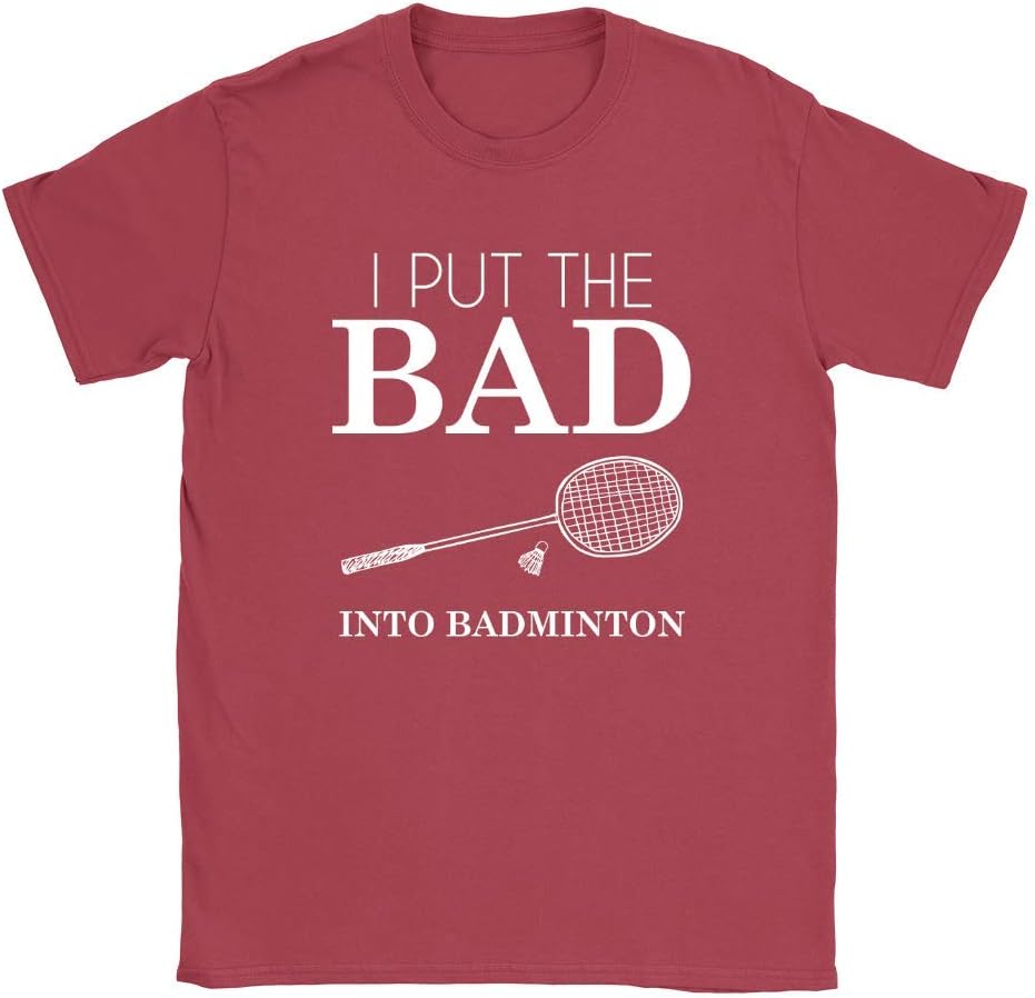 Bad Badminton Mens T-Shirt Funny Joke Sports Gift Present Lover Top