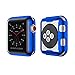 Smiling Apple Watch 3 Case with Built in TPU Screen Protector All-Around Protective Case High Definition Clear Ultra-Thin Cover for Apple iwatch 42mm Series 3 and Series 2 (Blue)