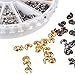 PH PandaHall About 590 Pcs Iron Crimp Beads Covers Cord End Caps Width 3mm for Jewelry Making 6 Colors