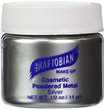 Graftobian Cosmetic Powdered Metal - Metallic Silver (0.5 oz)