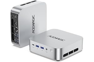 ACEMAGICIAN M1 Mini PC AMD Ryzen 7 6800H 16GB DDR5 512GB PCle SSD Mini Computers (8C/16T, up to 4.7GHz), Windows 11 Pro Radeon 680M 4K Triple Display Desktop Computers 3.2Type-C/LAN 2.5G/BT5.2/WiFi 6