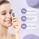 TOUCHBeauty Electric Heated Eyelash Curler Smart Silicone Pads AG-2003B Purple view 2
