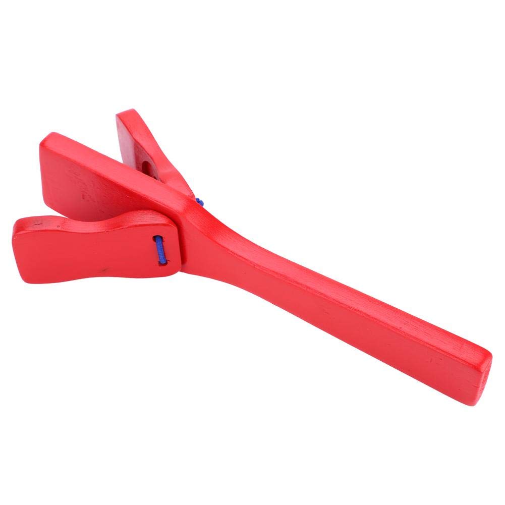 Castanet Clapper, Wooden Musical Percussion Castanets Lovely Clapper Educational Toy for Baby Early Learning