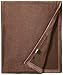 L'ovedbaby Unisex-Baby Newborn Organic Cotton Velour Swaddling Blanket, Bark, one Size