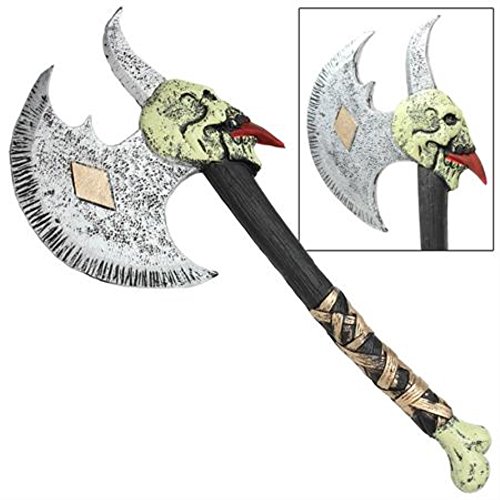 Skull of the Berserkre Chief Foam LARP Training Battle Axe