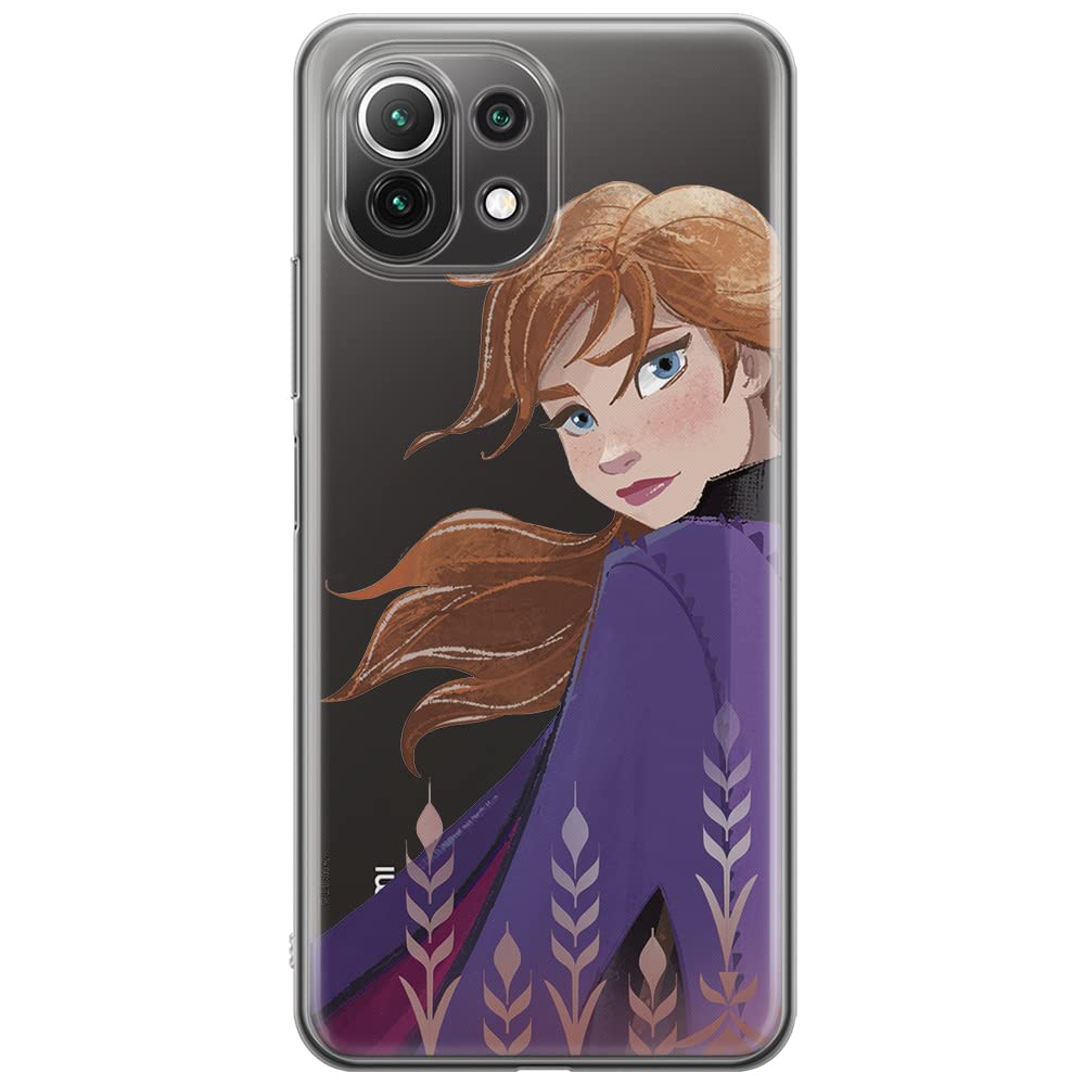 ERT GROUP mobile phone case for Xiaomi 11 Lite 4G/5G original and officially Licensed Disney pattern Anna 002, partially transparent — image 1