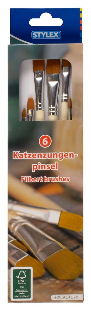 Stylex Painting Brush, Wood, Multicoloured