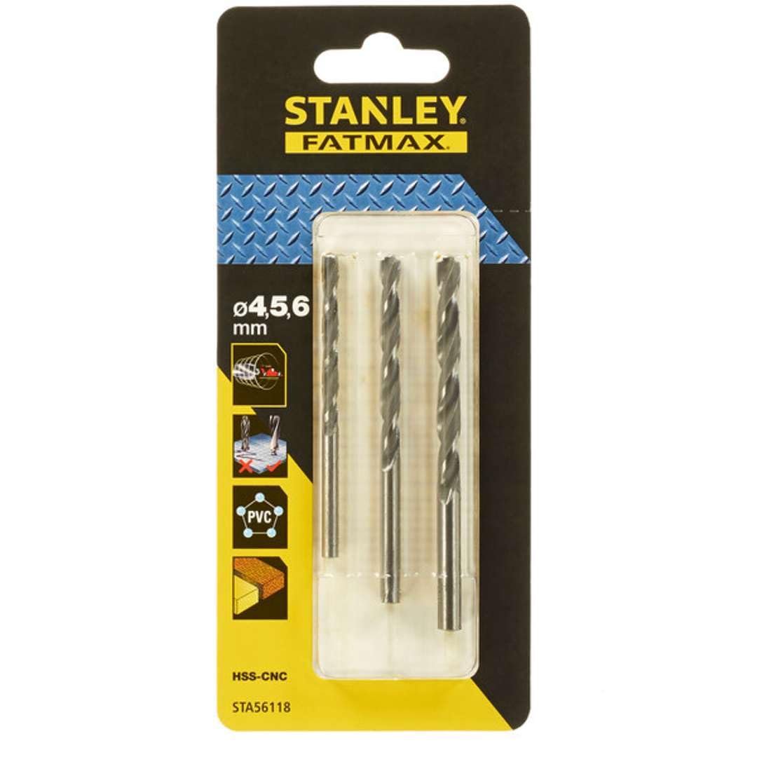 stanley STA56118 4.5.6 mm Metal Drill Bit