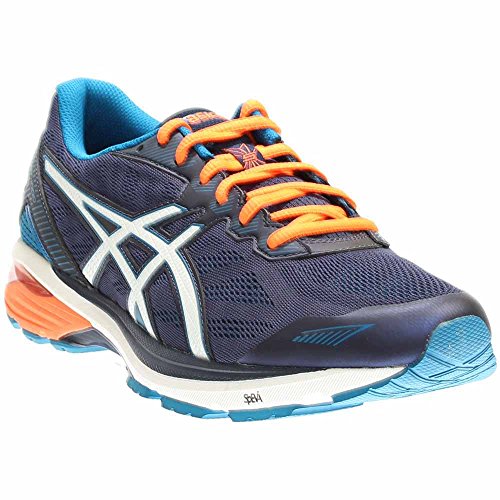 ASICS Men's Gt-1000 5 Running Shoe, Indigo Blue/Snow/Hot Orange, 11 M US