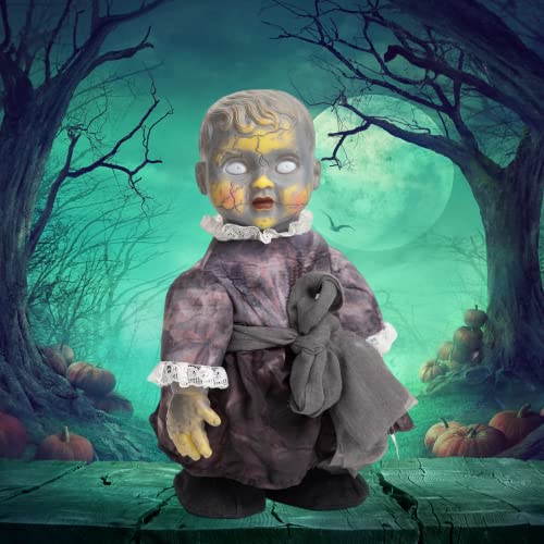 HOHO Halloween Decorations Scary Creepy Doll Baby Ghost VoiceActivated