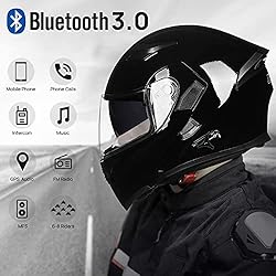 ILM Bluetooth Motorcycle Helmet Modular Flip up